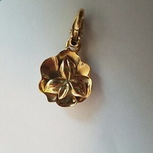 Chanel 18K Camellia Collection Charm Pendant